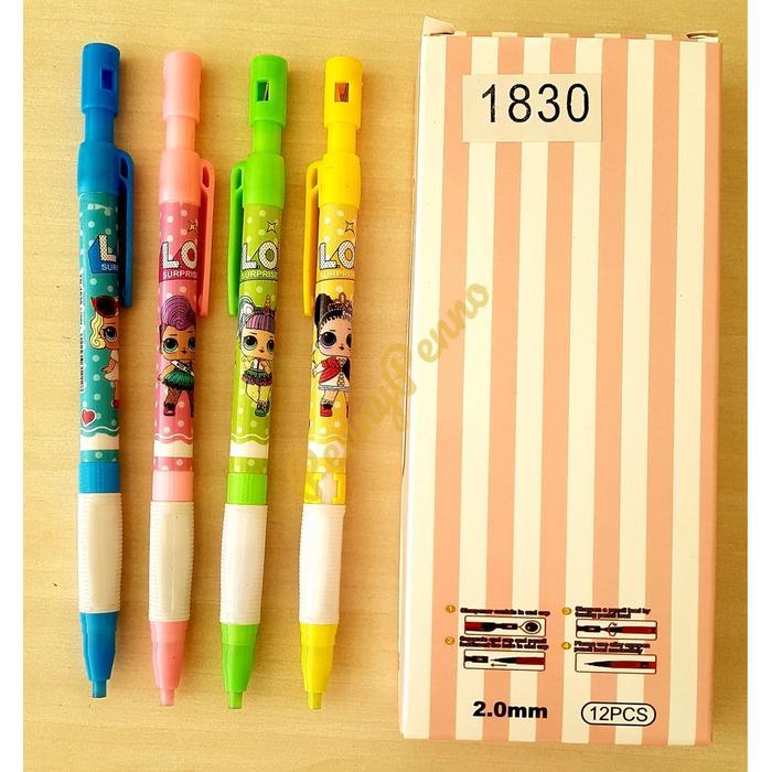 Pensil Mekanik 2MM Model LOL Unik dan Lucu