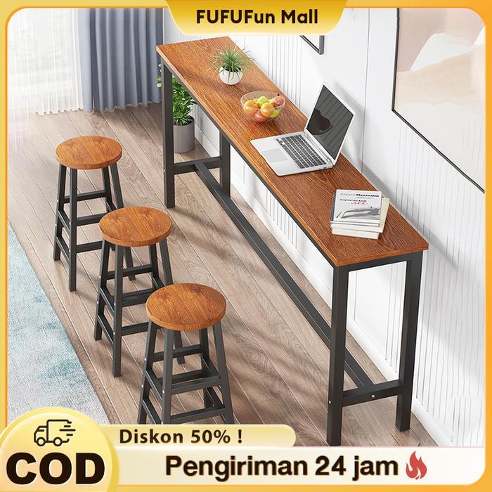 FUFU Meja Kopi Bar Sederhana Meja Panjang 180CM Meja Tamu Sederhana Meja Kopi Meja Makan Meja