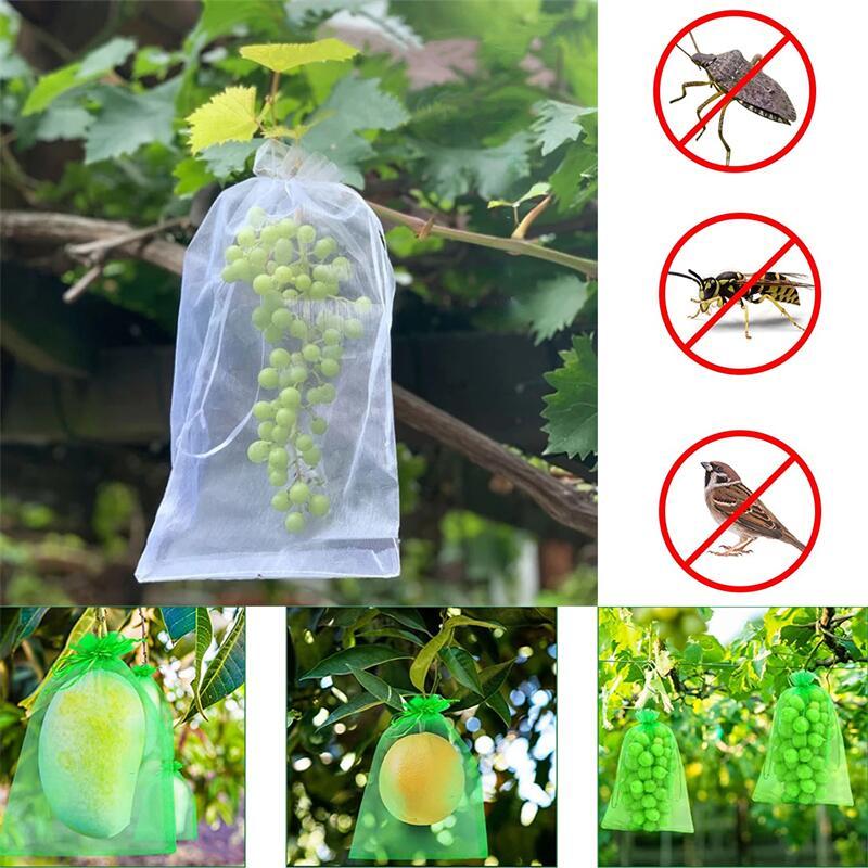 20/50/100pcs Grape Protection Bag Grow Bag Mesh Fruit Pest Control