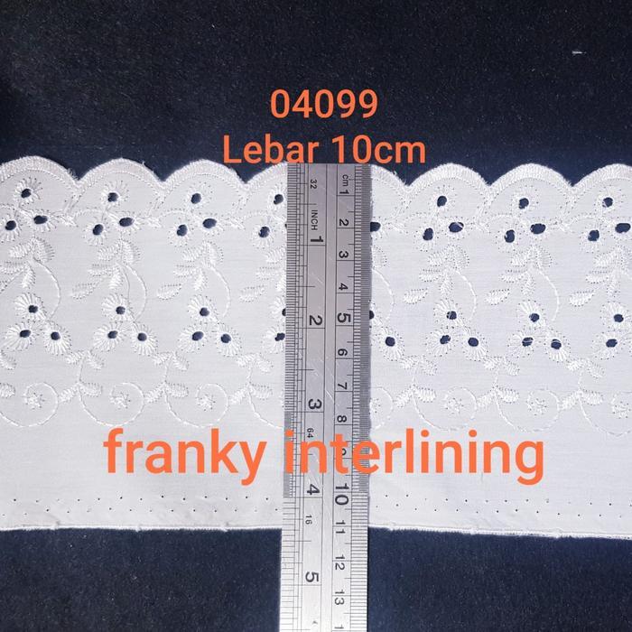 RENDA KATUN 4099 LEBAR 10CM HARGA PER PACK ISI 15YARD (13,5METER)