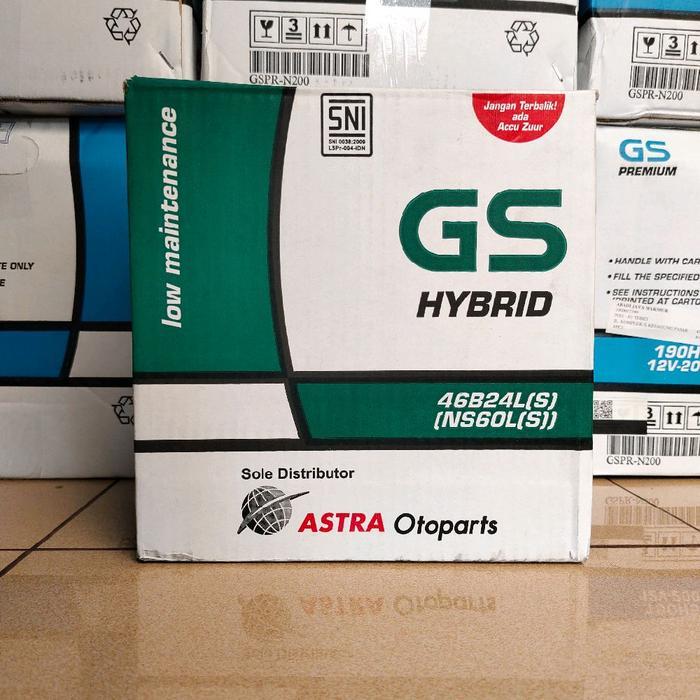 Aki Mobil Toyota Yaris, Altis, Vios Gs Astra Hybrid Ns60Ls Aki Basah