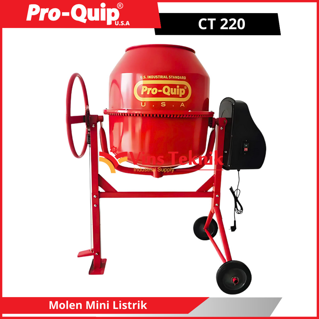 Mesin Molen Listrik Molen Mini Concrete Mixer PROQUIP CT220 CT 220