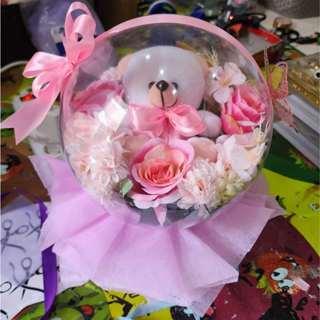 Balon Akrilik Bucket Balon Awet Selamanya Buket Balon Artificial Kado