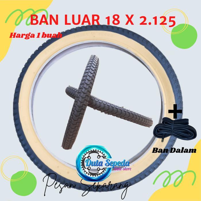 Ban Luar Sepeda Dan Luar Dalam Ukuran 18 X 2.125