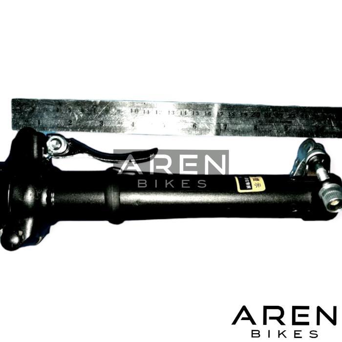 HANDLEPOST 22.2 SEPEDA LIPAT SELI HANDLE POST TIANG STIR STANG NION STANDAR BESI HITAM PENINGGI