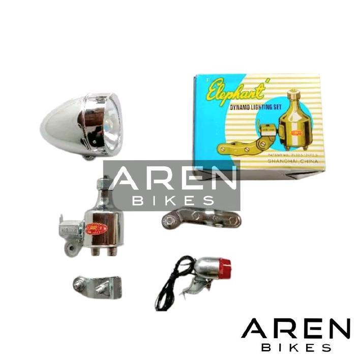 LAMPU BERKO ELEPHANT RALLEX DINAMO SEPEDA ONTHEL 28 ONTEL JENGKI 26 UNTO JAWA JOWO GAJAH MTB FEDERAL