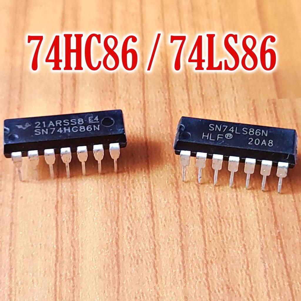 IC 74ls86 74hc86 SN74LS86AN 74 ls 867486 74hc86 IC logika digital