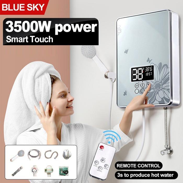 Pemanas Air Listrik Tanpa Tangki Shower Air Panas