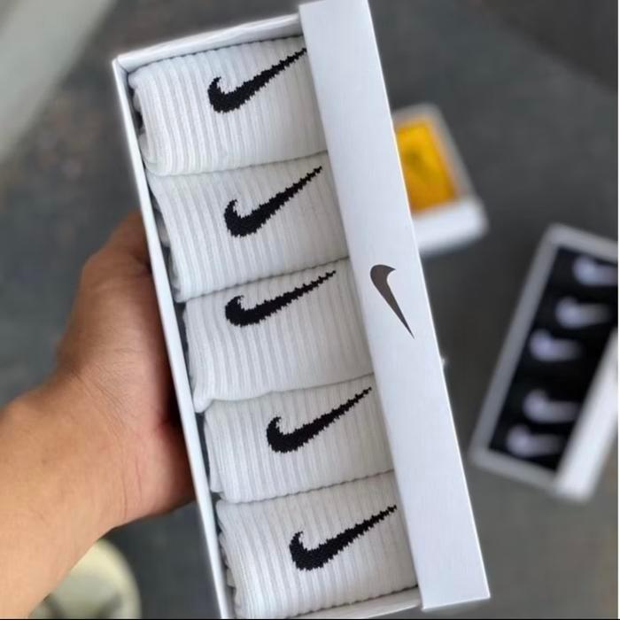 Kaos Kaki Nike Basic Logo Original White / Nike Sock / Kaos Kaki Nike Pria Wanita Putih