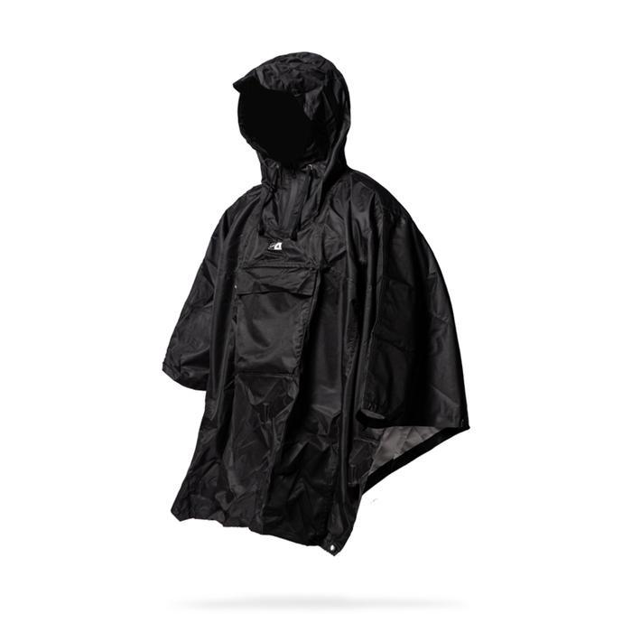 Diskon Wellborn x Footstep Poncho Pilgrim Raincoat Black