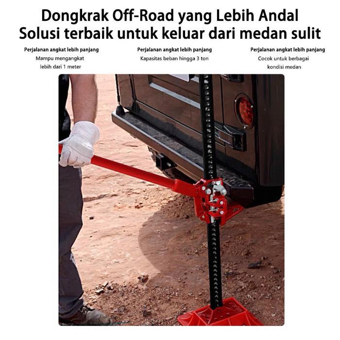Dongkrak Mobil Serbaguna untuk Semua Medan - Dongkrak Pertanian 60 Inch, Alat Penyelamatan Offroad,