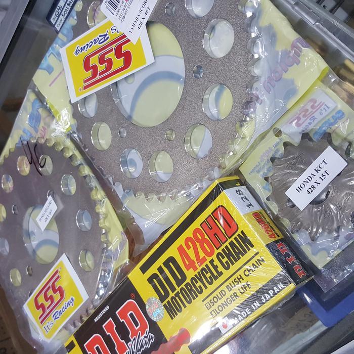 Terlaris Gear Set Gir Sss Rantai Did Cb150R Cs1 Sonic 125 Vix Nvl Fu Byson Cbr Terlaris