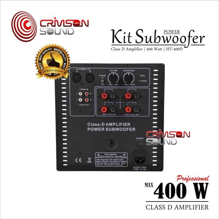 POWER KIT SUBWOOFER AKTIF 400 Watt Class D HT-400D