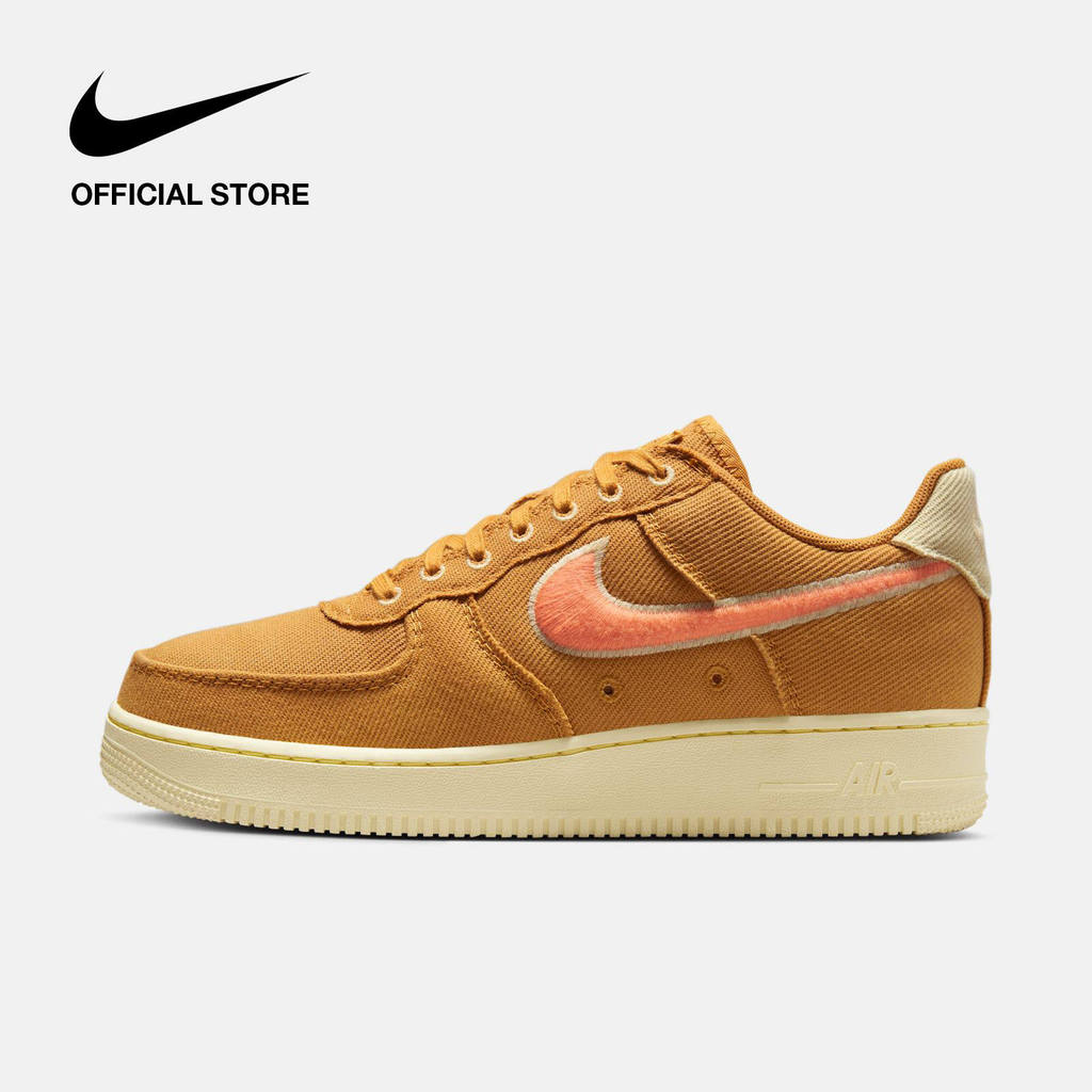 Nike Men's Air Force 1 Low Canvas Shoes - Wheat [HV1204-700]