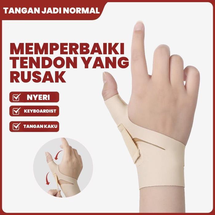 Jempol Fixator Tendon Pelindung Pergelangan Ibu Jari Tangan Keseleo