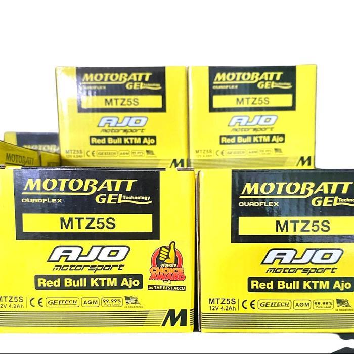 Aki Kering Motobatt Mtz5S Motor Beat, Vario, Mio J, Karisma, Supra X 125, Xeon / Fino / Soul / Spin
