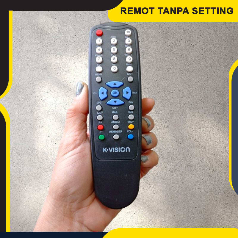 Remote STB Nex Parabola Kuning Dangdut / Remot Set Top Box NexParabola Kuning Dangdut - Langsung Kon