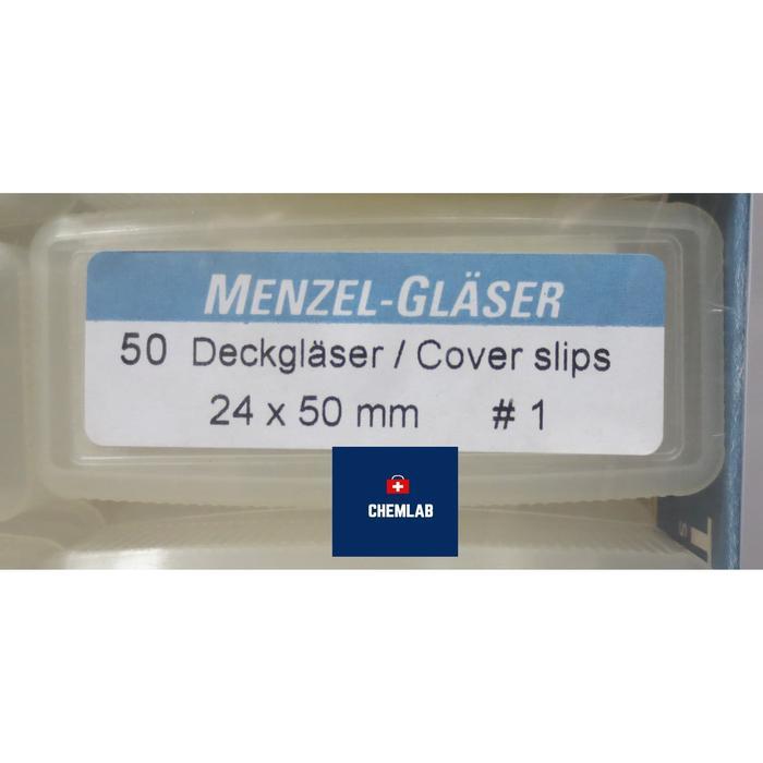 Ready Cover Glass 24x50mm Kaca Penutup Deckglass