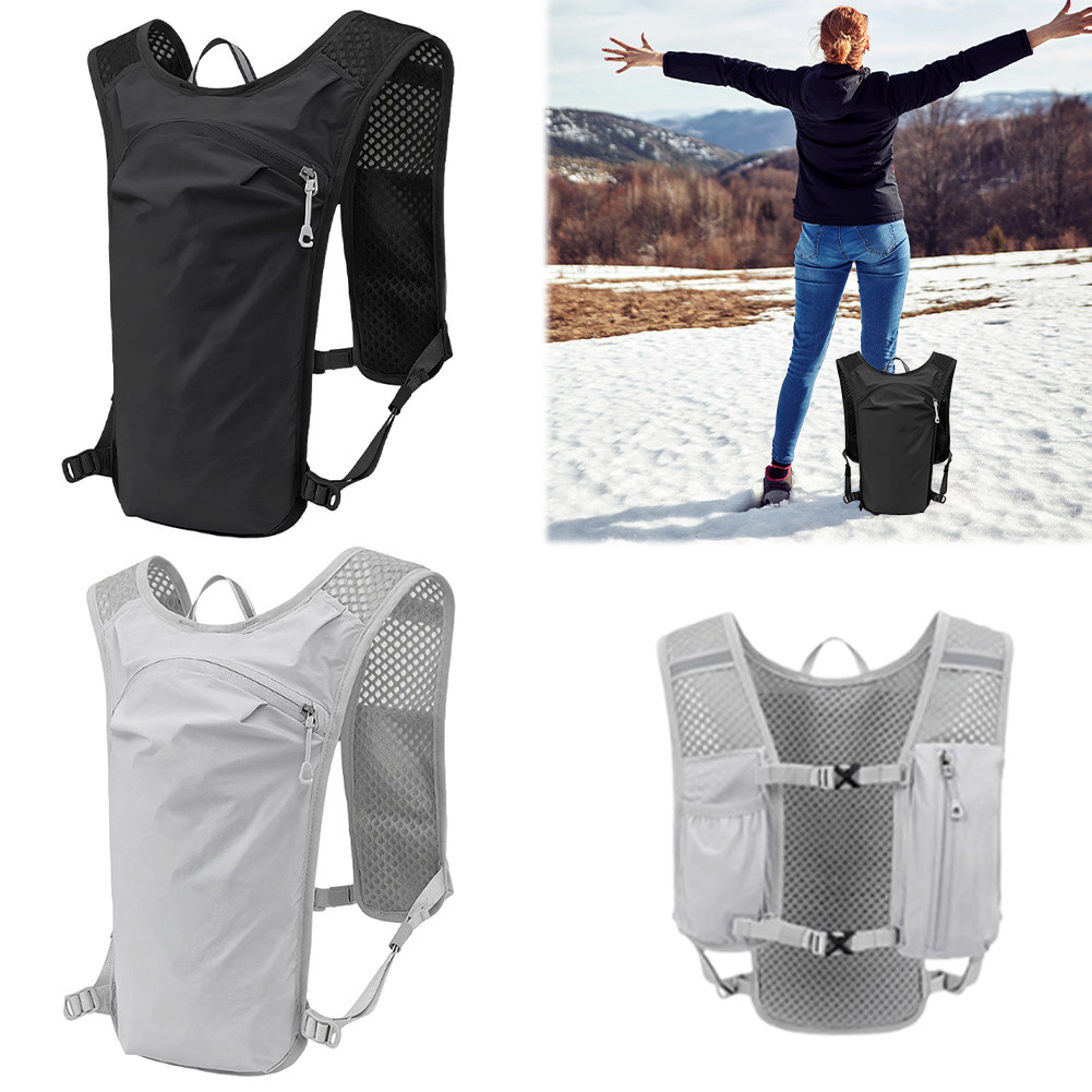Unisex Running Hydration Vest Lightweight Trail Running Backpack Camping Hydration Bladder Bag for