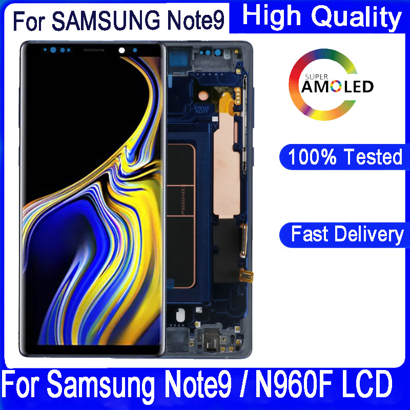 SUPER AMOLED 6.4" LCD Display For SAMSUNG Note9 N960 N960D N960F LCD Display Touch Screen Digitizer
