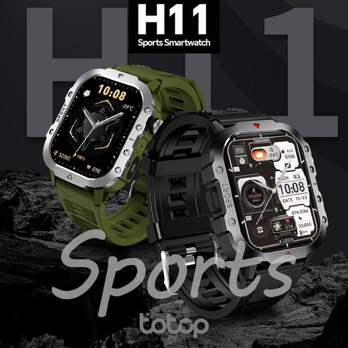 Totop Smartwatch H11 Sports Bluetooth Smartband 2.19 Inch Hd Screen Full Touch Bluetooth Call Tangan