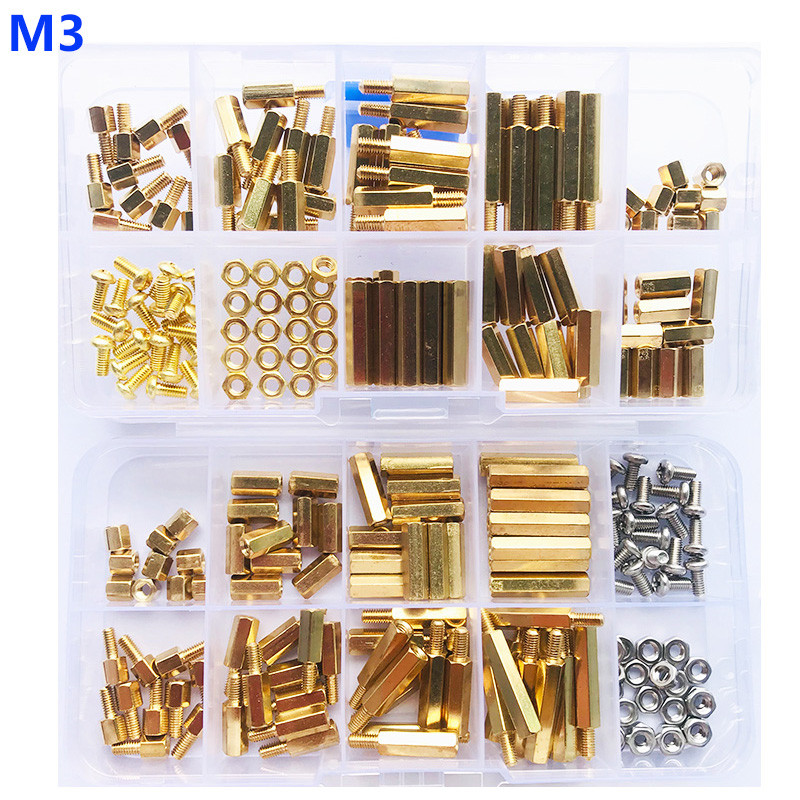 PROMO   M3 Male Female Brass Hex Column Standoff Support Spacer Pillar 304 Stainless Steel Cross Rou