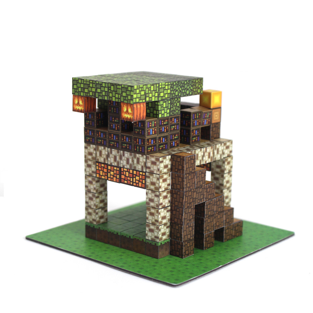 Magnetic Building Blocks My World Toy Summer Shelter Constructor Set DIY Kit For Children Boys Kids