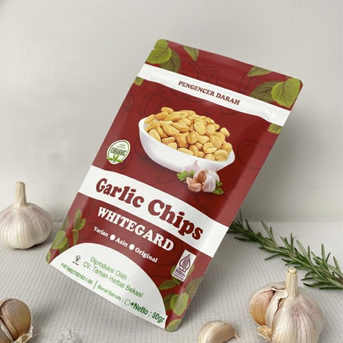 Kripik Bawang Putih Utuh Garlic Bites Chips Cemilan Crispy Keripik Kering Best Quality