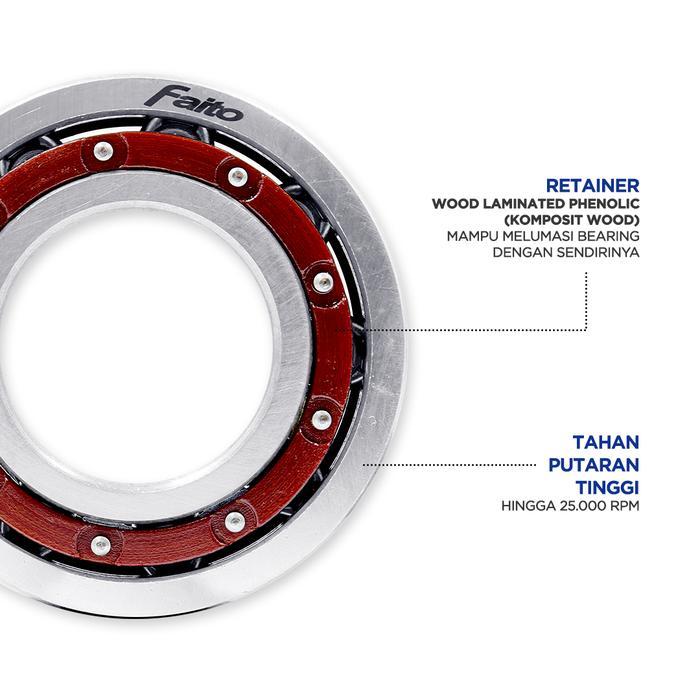 Faito Bearing Set Gardan Matik Dan Oli Gardan Mio M3 / Mio S / Mio Z / Mio Soul Gt 125 / Fino 125 /