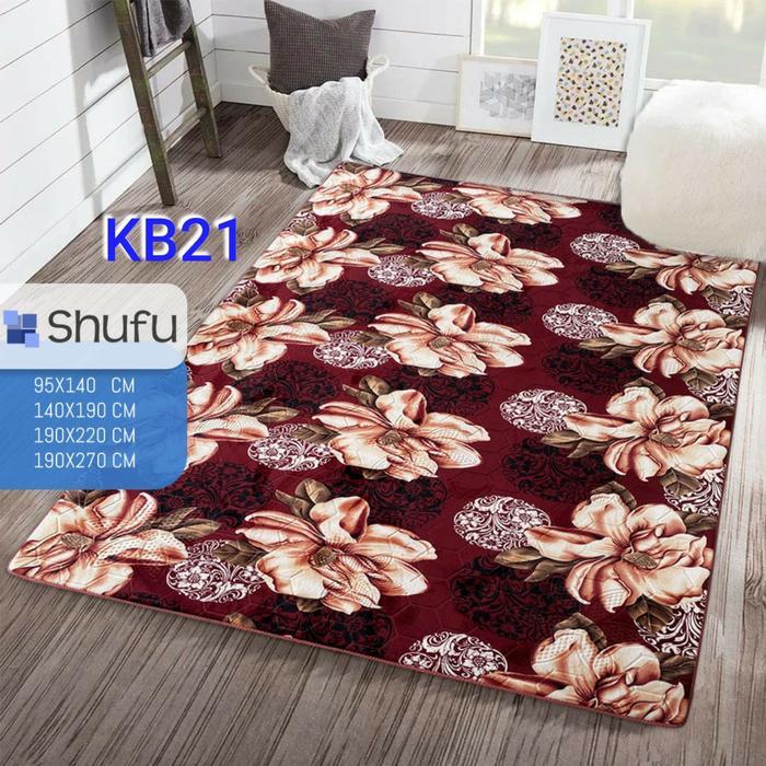 Karpet Busa Shufu Malaysia 190x270 Jumbo / Karpet import/ Motif Kembang
