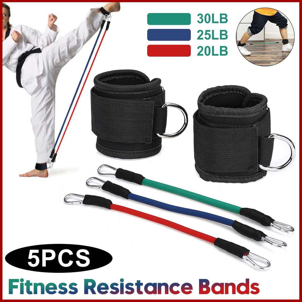 Explosive strength trainer leg Taekwondo kick training pull rope elastic band basketball boxing fitn