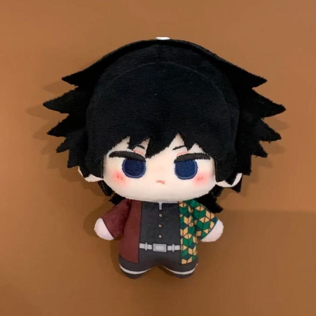 10cm Anime Demon Slayer Kimetsu no Yaiba Tomioka Giyuu Plush Doll Pendant Cartoon Cosplay Stuffed