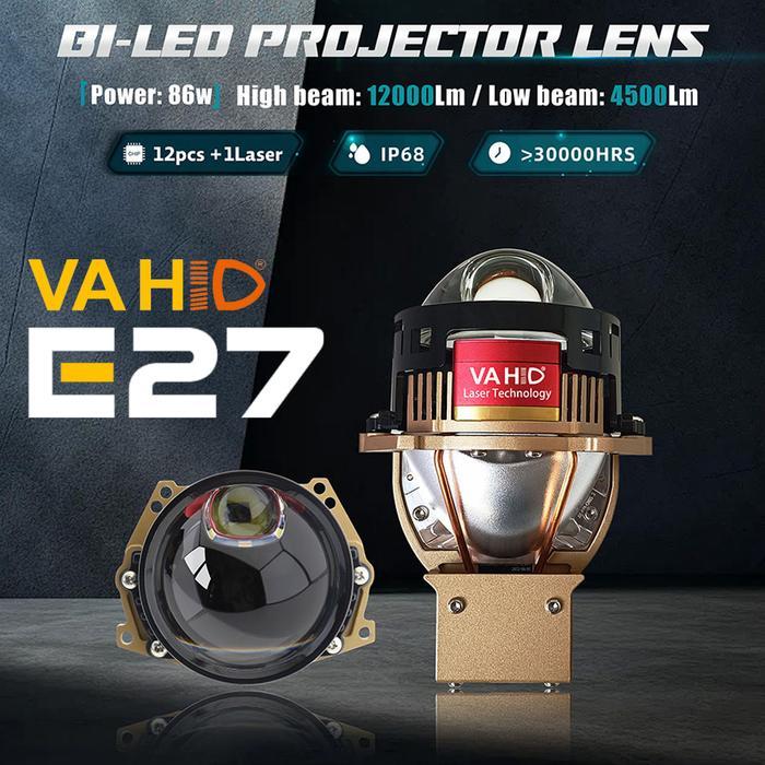 Biled Laser Super Premium E27 | 3.0 inch Premium LED Projector Car Lens Headlight E27 Vahid | Vahid 