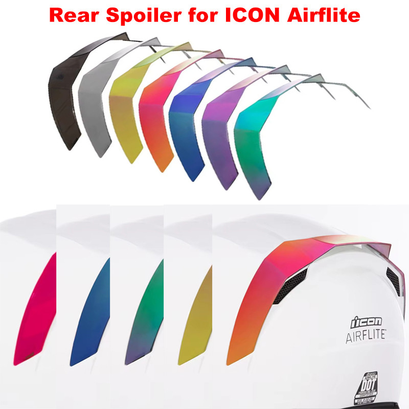 For Icon Airflite Rear Spoiler For Airflite Motorcycle Helmets Lids Motorcycle Helmet Accesorios