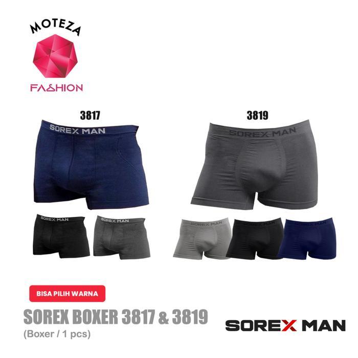 Sorex Cd Celana Dalam Pria Laki - M 3817 ; 3819 - Sport Seamless Boxer Bisa Pilih Warna