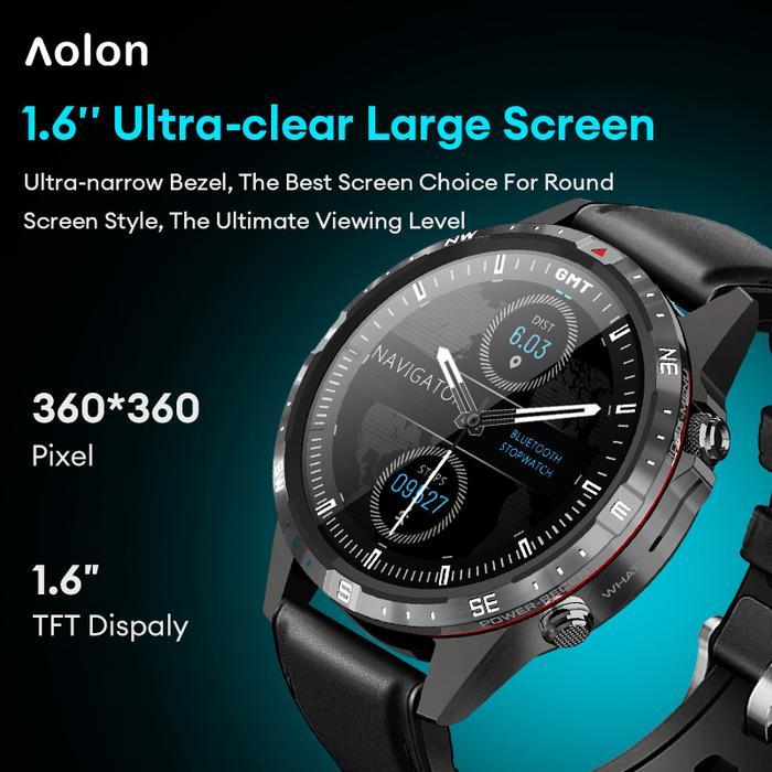 24H ship/GiftAolon GT5 Pro watch Smartwatch Jam Tangan Pintar Kontrol Lima Tombol/Kompas, Panggilan