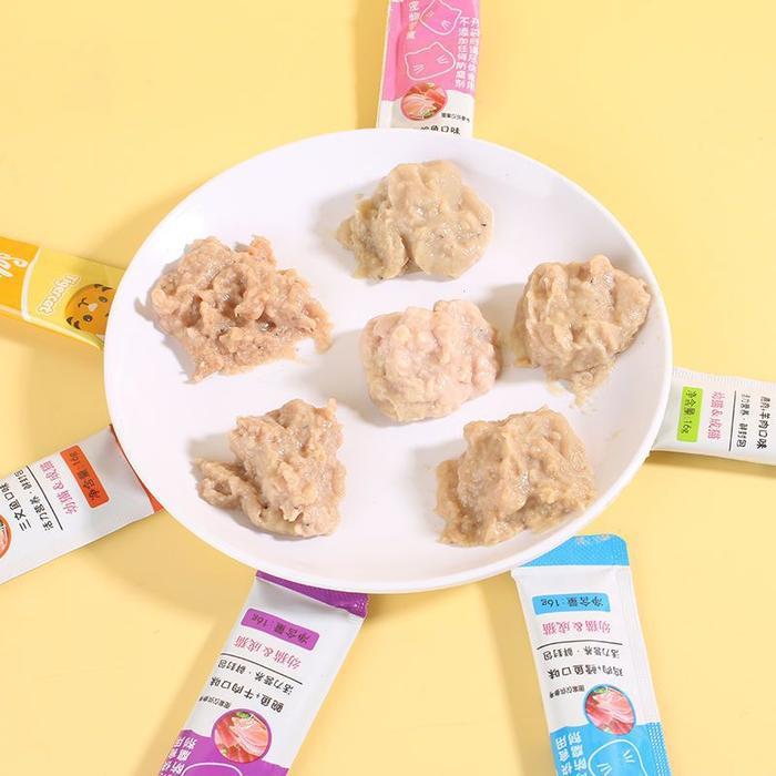 BIXIA Snack Kucing isi 50~30pcs Cat Treats 16gr Makanan Basah Kucing Cemilan Kucing Creamy Treat