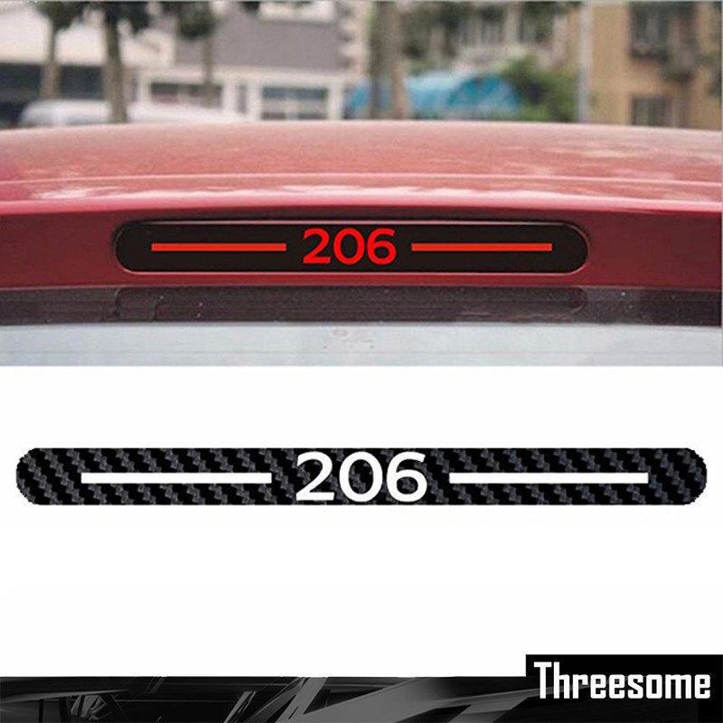 For Peugeot 206 Peugeot 307 Vinyl Sticker Car-styling Carbon Fiber Brake Sticker Rear Brake Lights