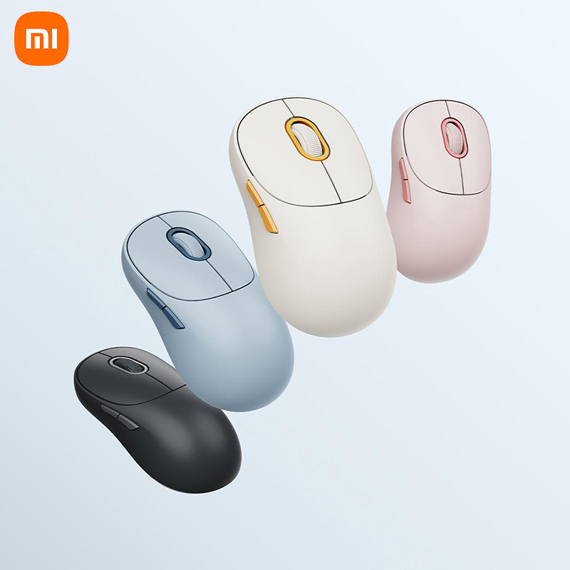 New Xiaomi Wireless Mouse 3 Bluetooth 2.4GHz Dual Mode 1200DPI High Precision Sensor Portable Silent