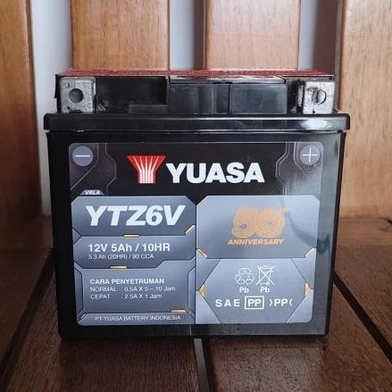 Sedia Aki Original Suzuki Satria FU YTZ6V Yuasa Aki Kering