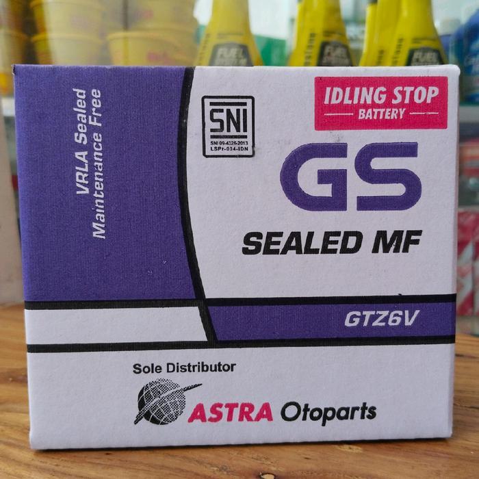 Aki Motor Gs Astra Gtz6V Aki Kering 100%Ori