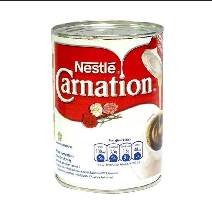 Nestle Carnation Creamer Susu Kental Manis 495 ml (isi 48 kaleng)