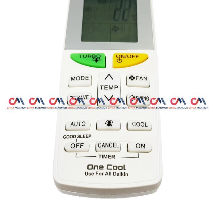 REMOTE AC DAIKIN INVERTER ORIGINAL TOMBOL HIJAU ORANGE SLEEP REMOT
