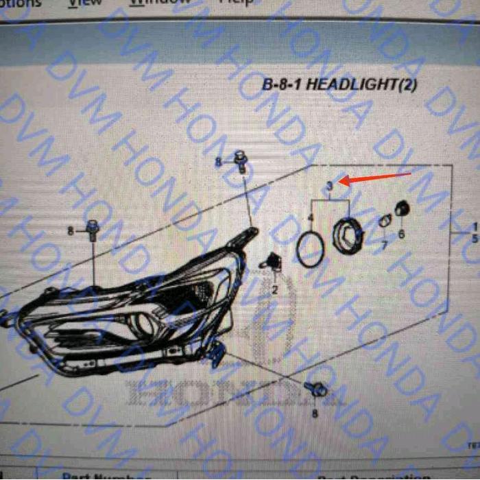 Cover/Tutup Head Lamp/Lampu Depan Original Brio Rs/Mobilio Rs
