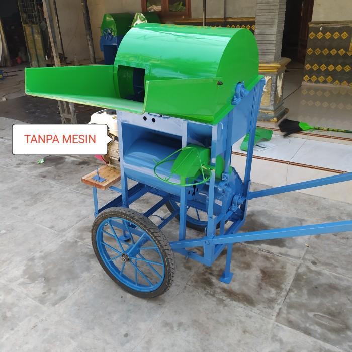 TANPA Mesin Perontok Padi Langsung Masuk Karung Dobel Blower dengan RODA