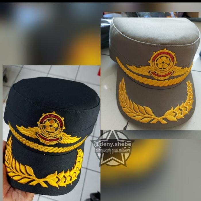 Topi Komando Pol Pp Hitam Dan Hijau