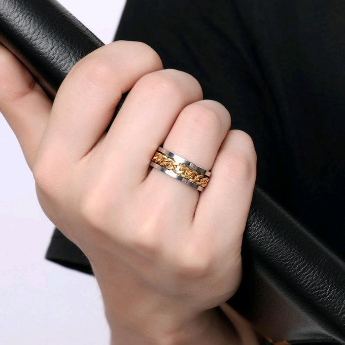 cincin cowok model rantai