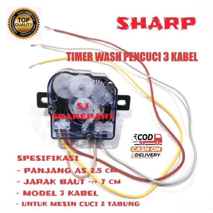 TIMER WASH MESIN CUCI SHARP 2 TABUNG 3 KABEL / TIMER MESIN CUCI SHARP