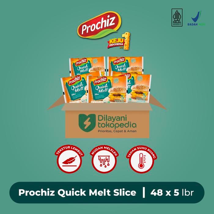 KEJU PROCHIZ QUICK MELT SLICE 5'S 1 KARTON