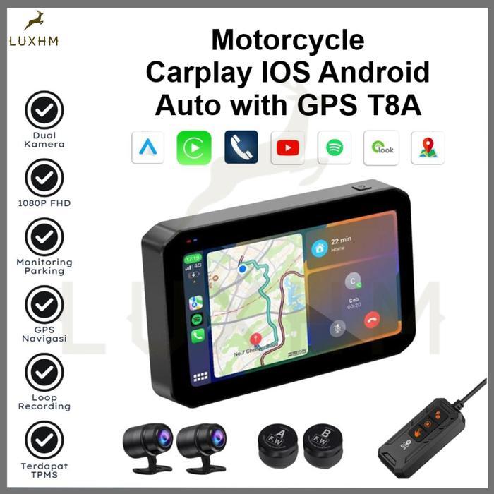 Motor Smart Screen Dashcam Apple Carplay Android Auto TPMS GPS - Camera Motor Dash Cam Wireless